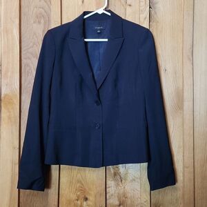 NEW Ann Taylor Single Breasted Wool Stretch Business Blazer, Size 4, Black